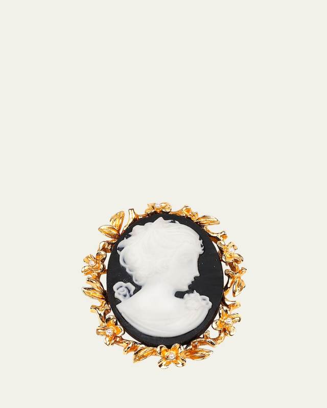 Cameo Gold Pin